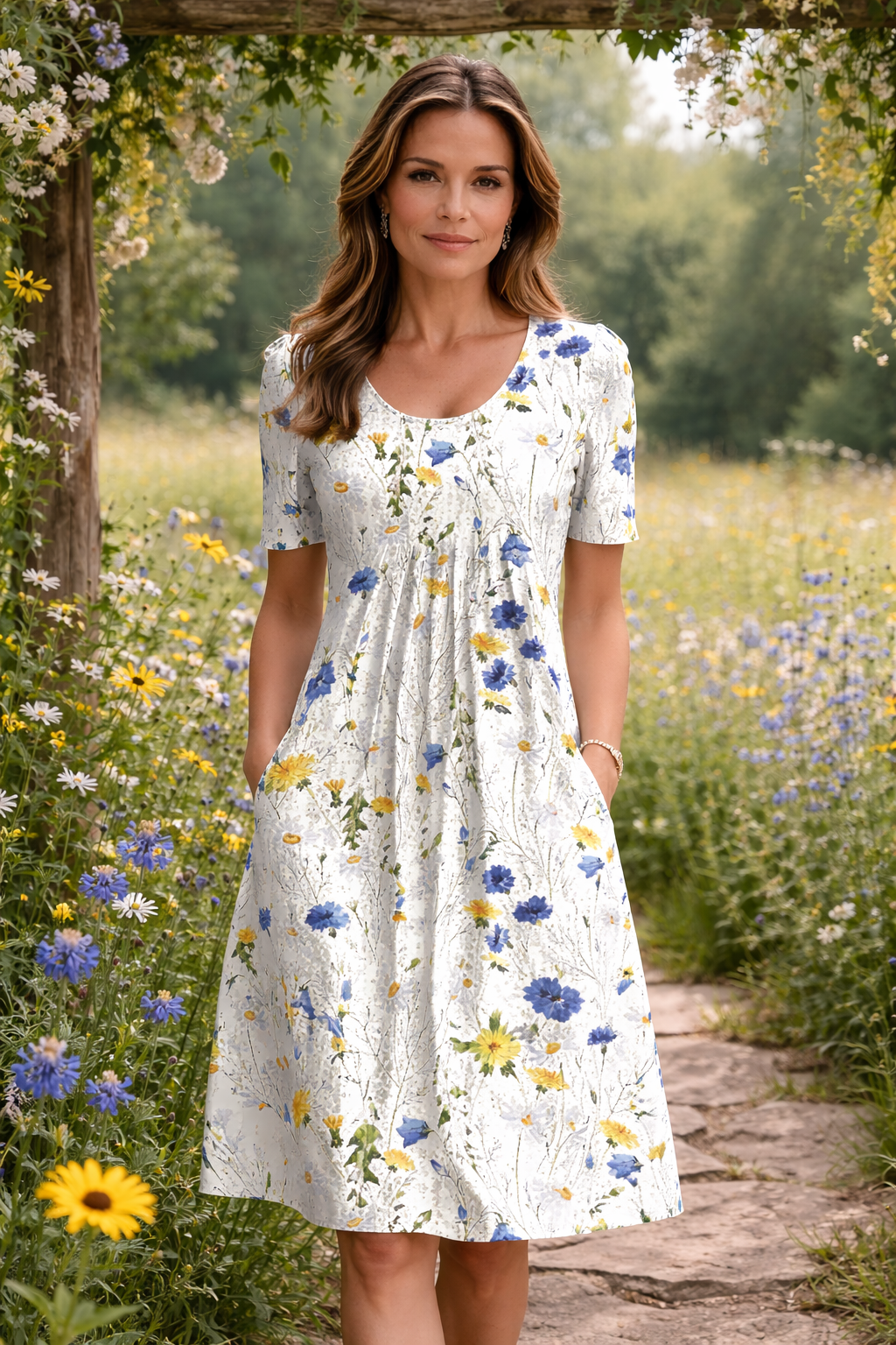 MARIANNE | ELEGANT DRESS WITH TUMMY COVERAGE