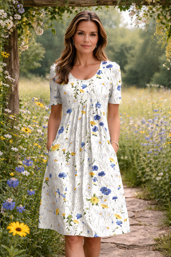 MARIANNE | ELEGANT DRESS WITH TUMMY COVERAGE