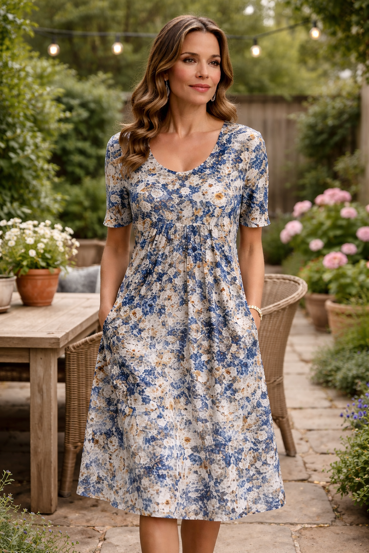MARIANNE | ELEGANT DRESS WITH TUMMY COVERAGE