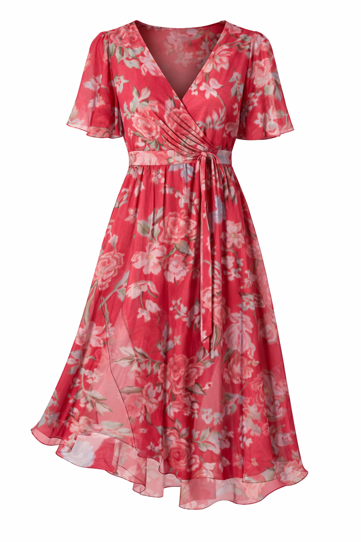 LAVINA – Vibrant Boho Midi Dress