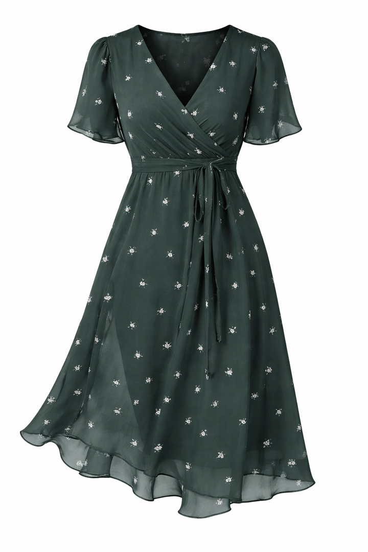 LAVINA – Vibrant Boho Midi Dress