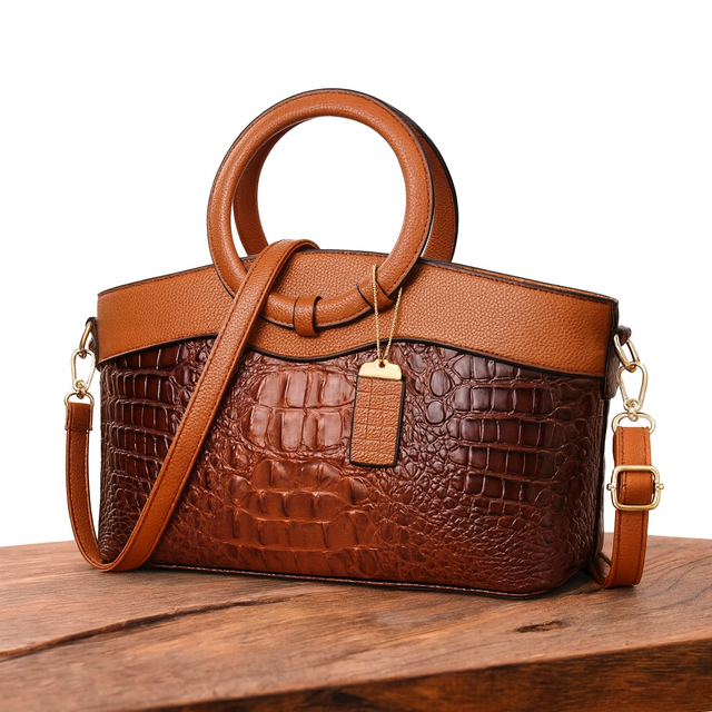 Frances - Classic Heritage Vegan Leather Shoulder Bag