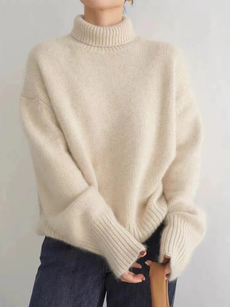 Isabella | Cashmere-Feel High Neck Sweater