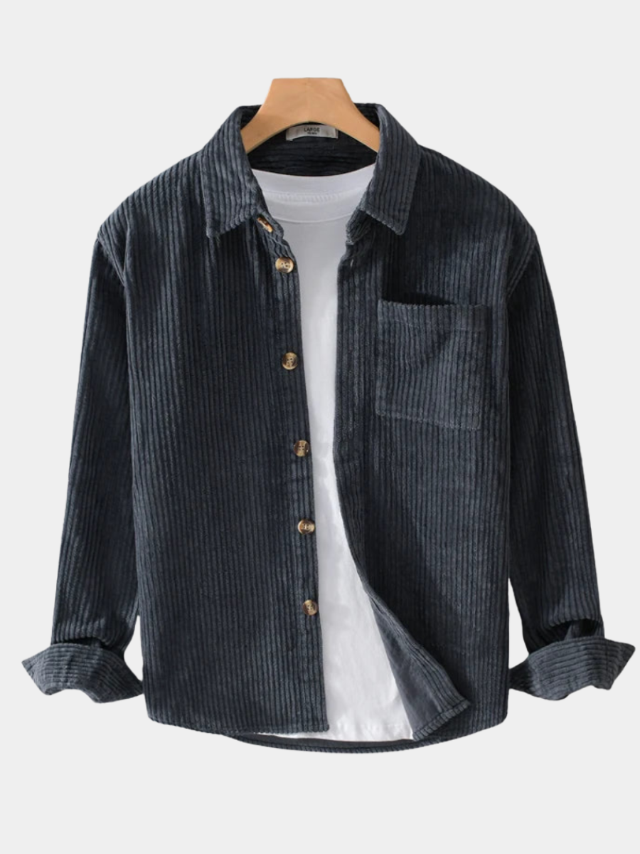 Chemise en velours côtelé