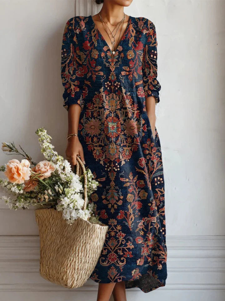 The Sienna Flow Midi Dress - Statement Collection