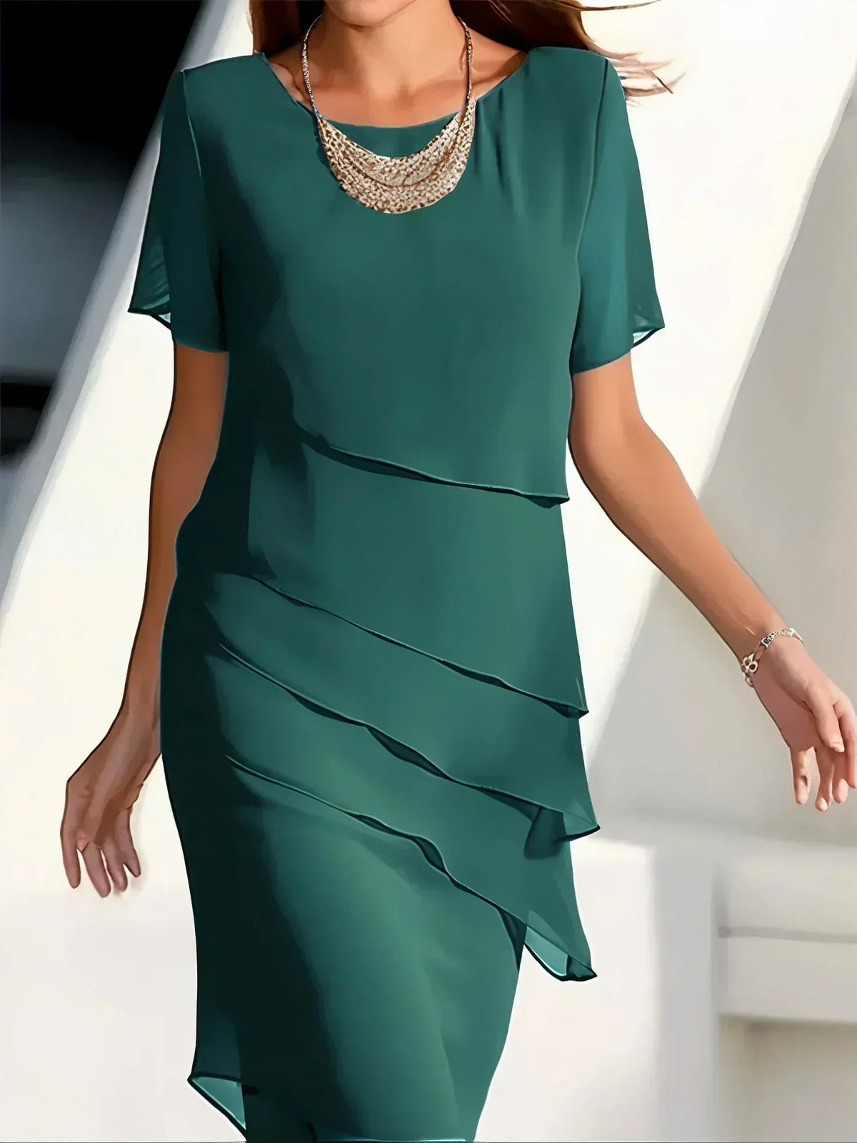 KENDRA™ - Elegant Chiffon Dress