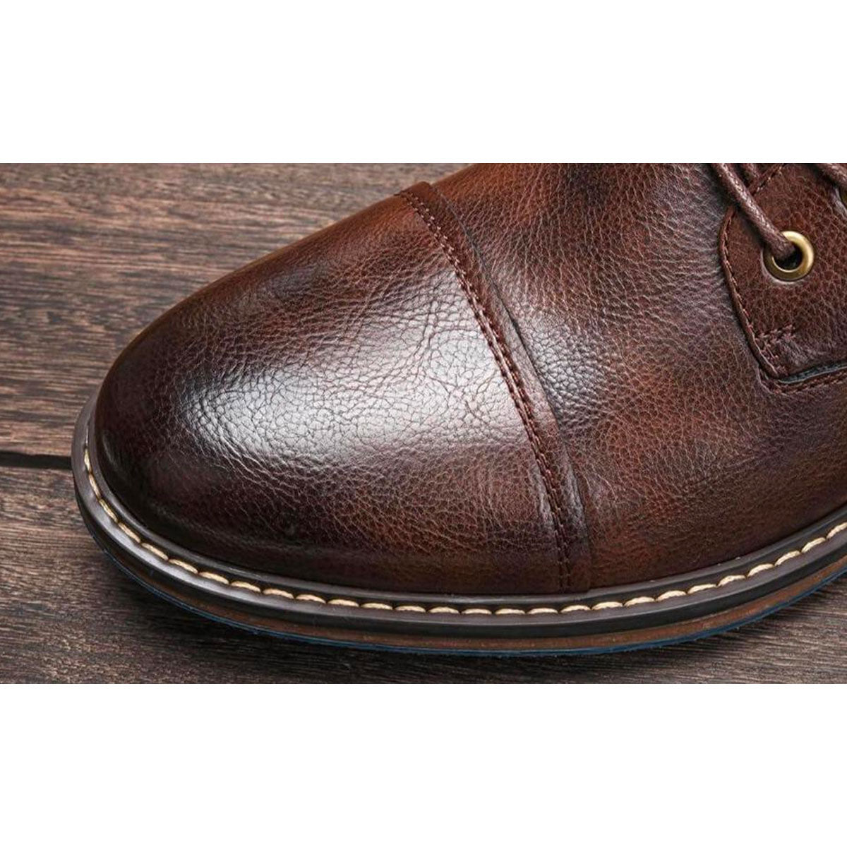 Ethan | Bottes Oxford Artisanales en Simili Cuir