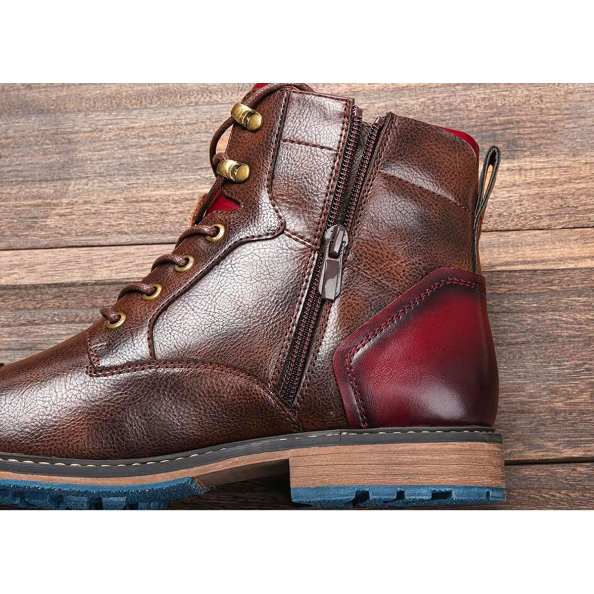 Ethan | Bottes Oxford Artisanales en Simili Cuir