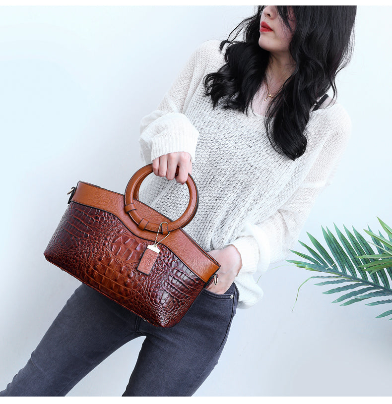 Frances - Classic Heritage Vegan Leather Shoulder Bag