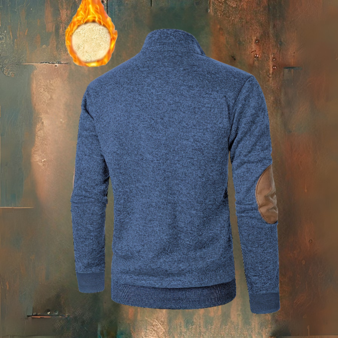 Sweat polaire chaud avec fermeture à boutons