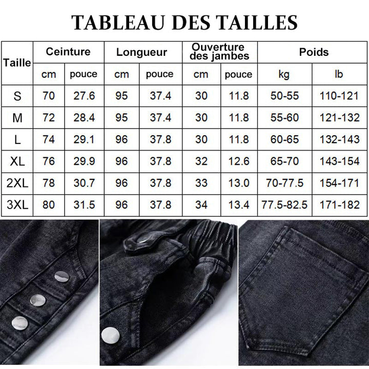 Jean skinny élastique en peluche chaude