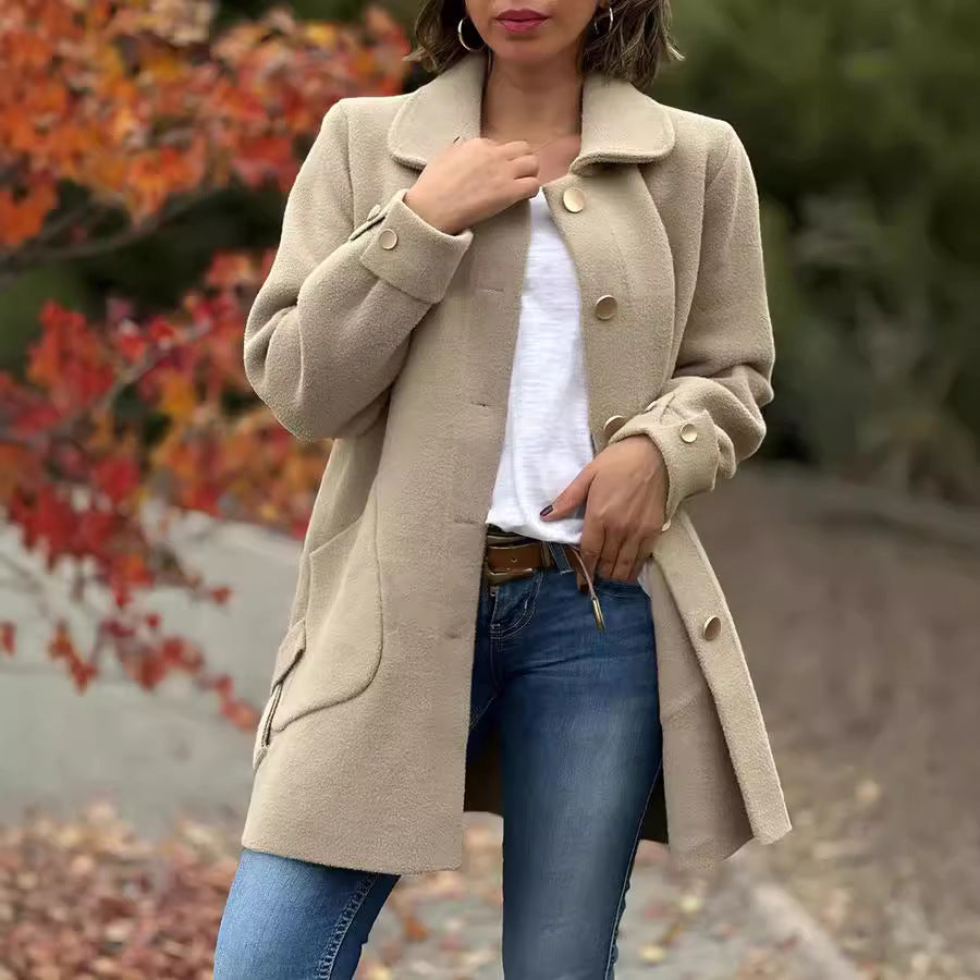 MOANA — Manteau oversize classique à boutons