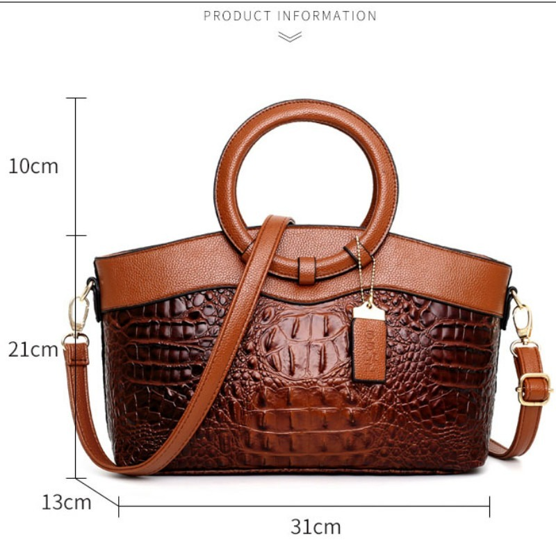 Frances - Classic Heritage Vegan Leather Shoulder Bag