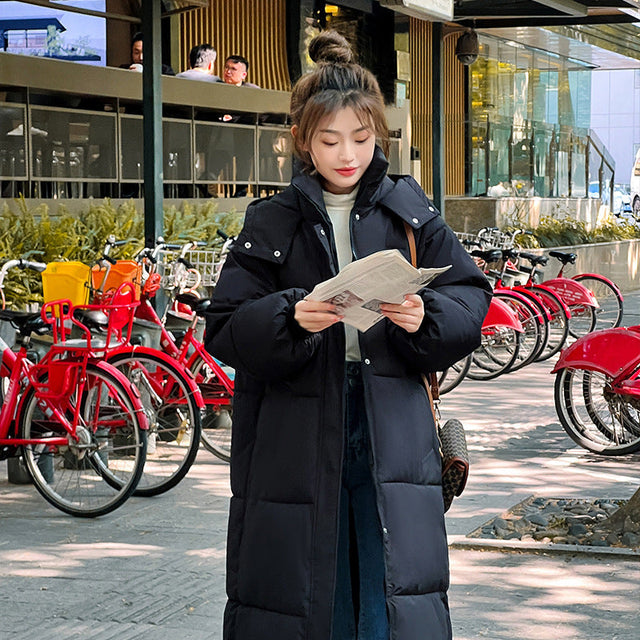 LEMI™ - Comfy Waterproof Hooded Long Puffer Jacket