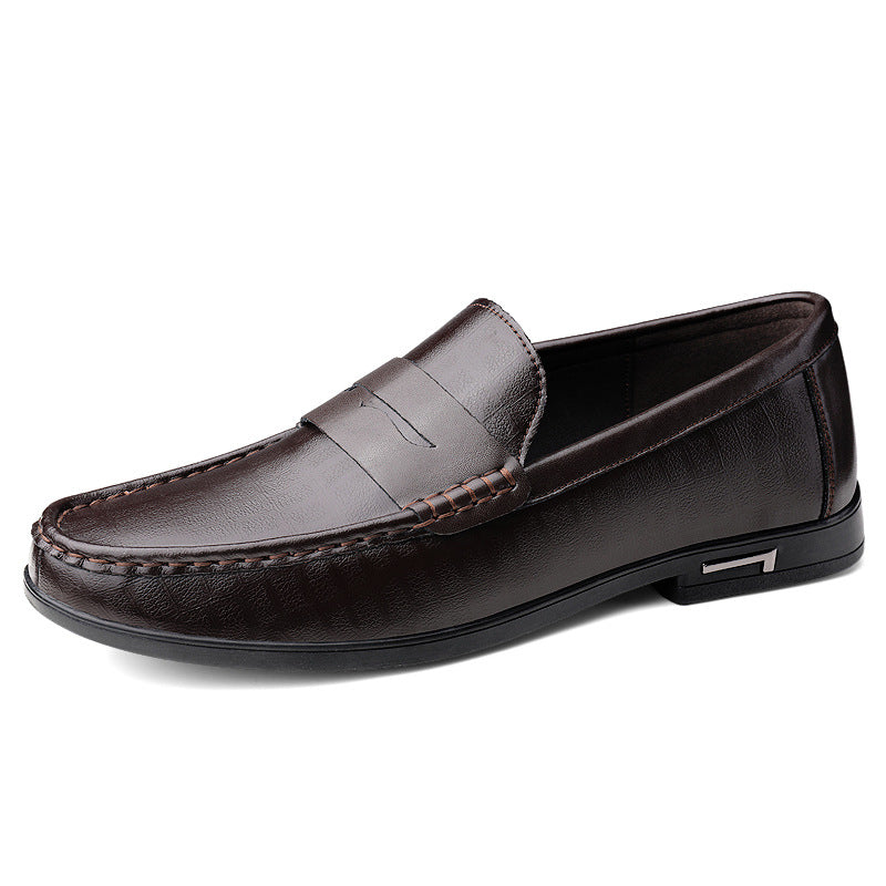 Chaussures pour hommes James en cuir véritable avec une finition de haute qualité