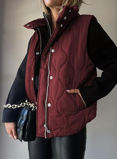 DARCY™ - Chic Lightweight Button-Up Puffer Vest