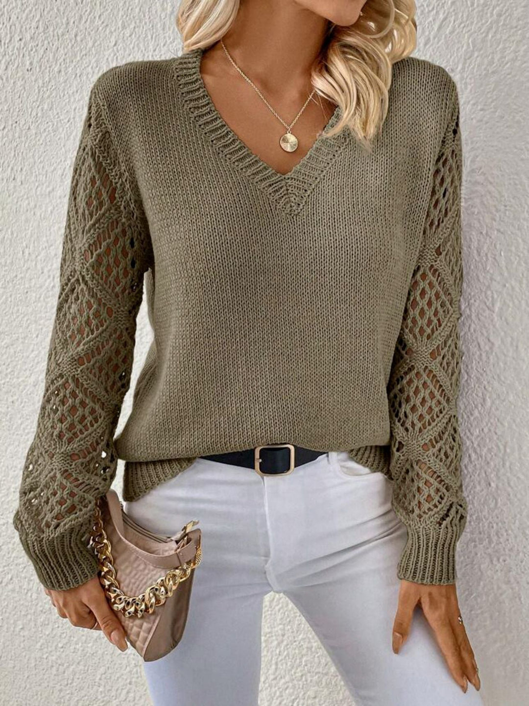Elizabeth | Pull doux avec décolleté en V