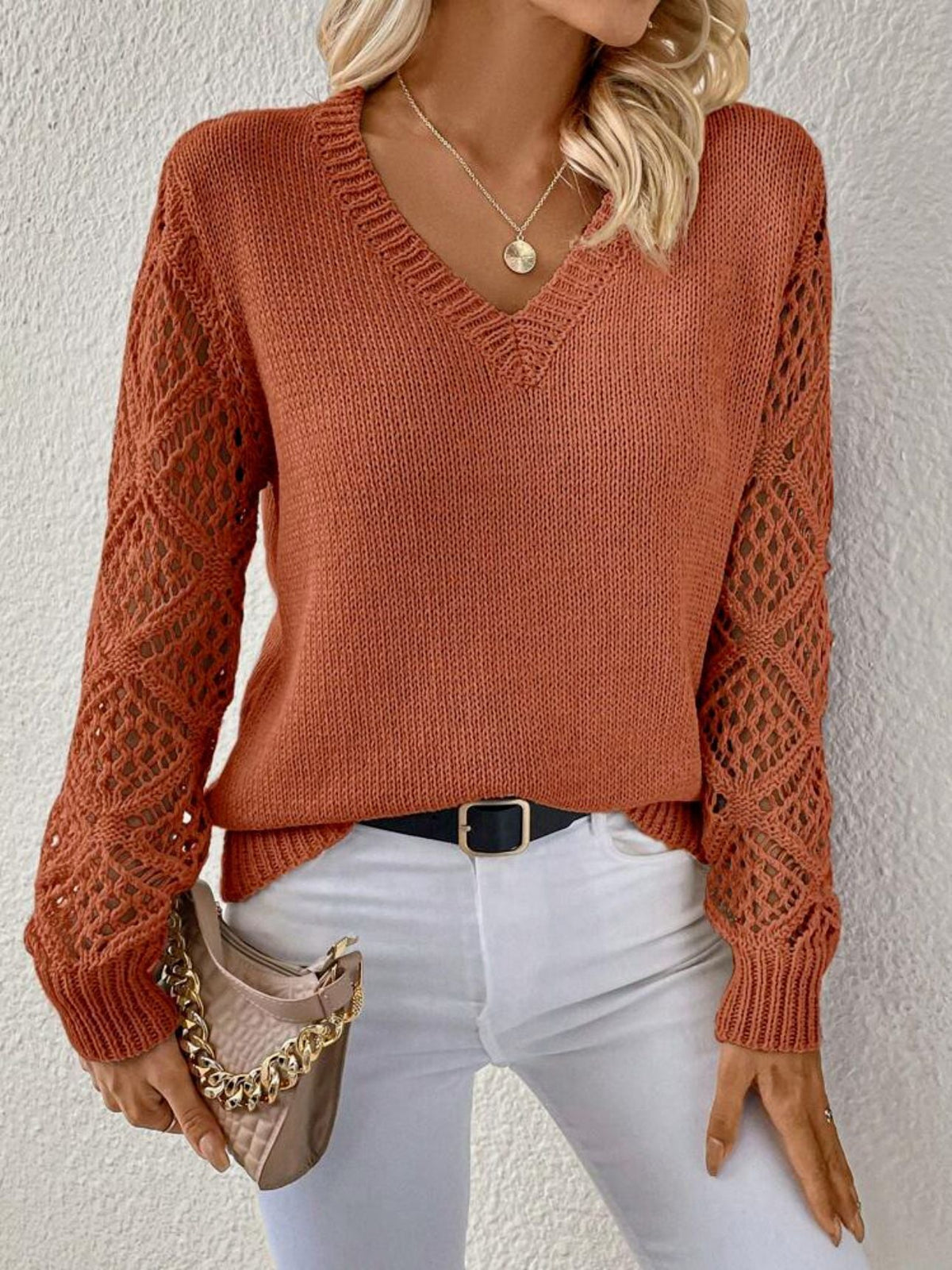 Elizabeth | Pull doux avec décolleté en V