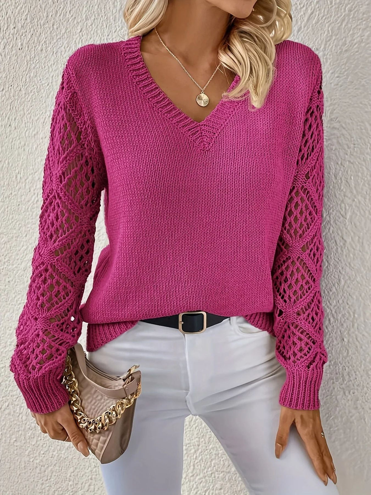 Elizabeth | Pull doux avec décolleté en V