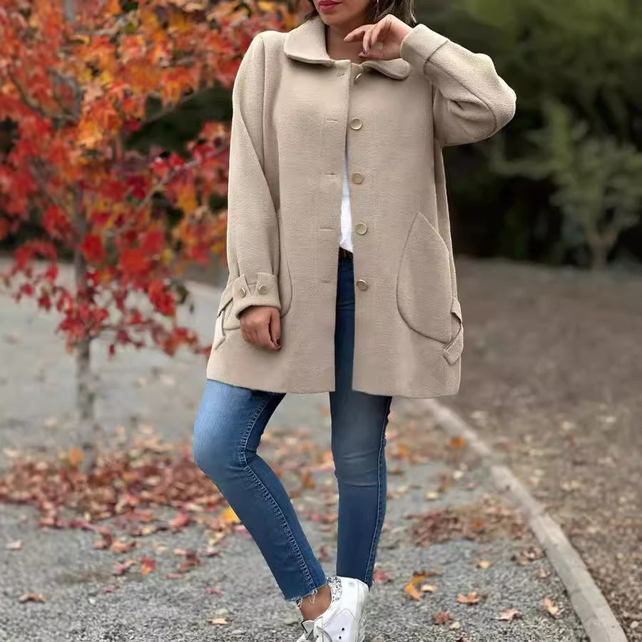 MOANA — Manteau oversize classique à boutons