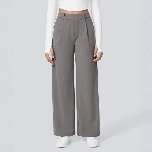 Outdoor Sports Casual Pocket Pants Suit Long Trousers Loose Slim Straight Leg Pants Women's Fashion plus Size Trousers