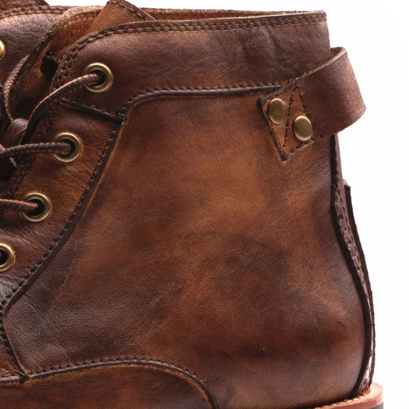 Fanum | Bottes pour Homme à Bout Rond Rétro