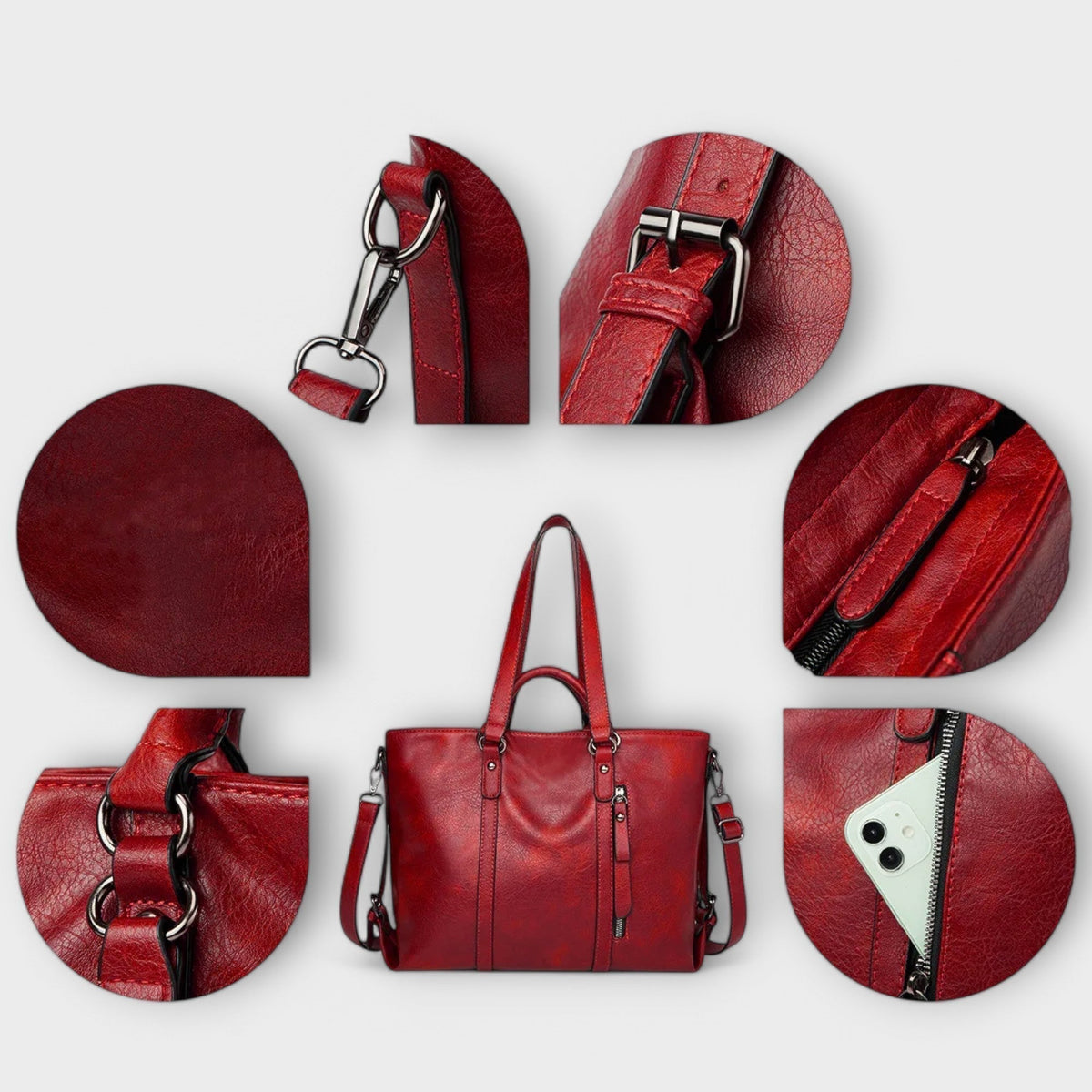 Olívia - Large Vegan Leather Bag