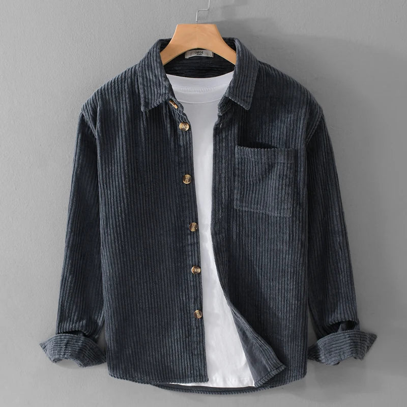 Chemise en velours côtelé