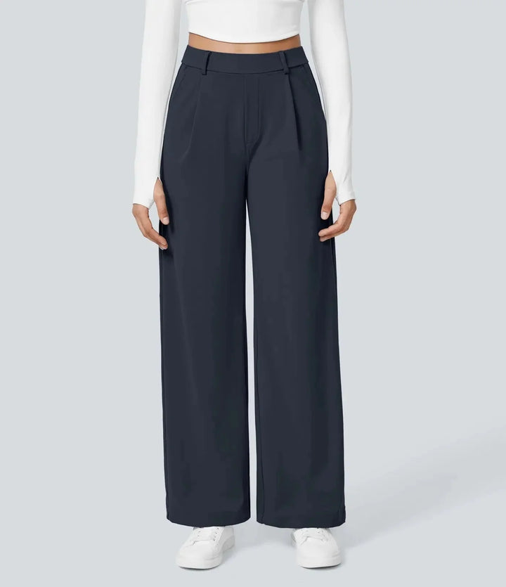 Outdoor Sports Casual Pocket Pants Suit Long Trousers Loose Slim Straight Leg Pants Women's Fashion plus Size Trousers