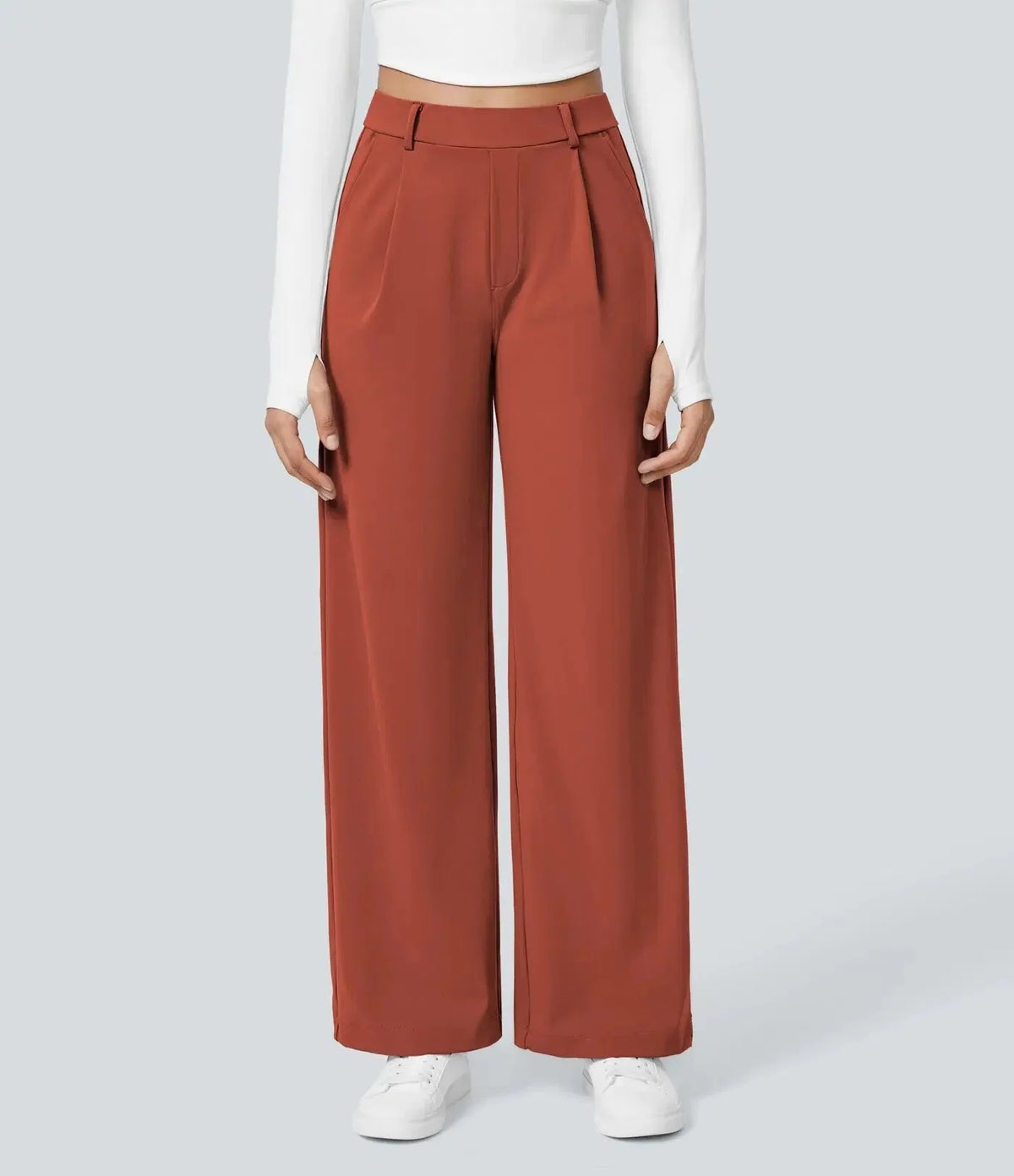 Outdoor Sports Casual Pocket Pants Suit Long Trousers Loose Slim Straight Leg Pants Women's Fashion plus Size Trousers