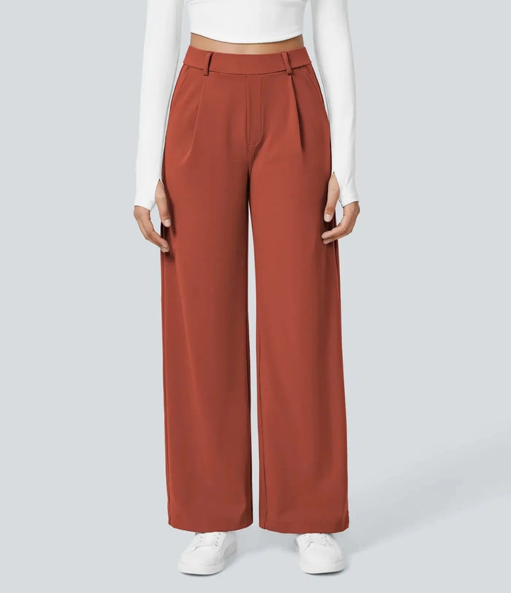 Outdoor Sports Casual Pocket Pants Suit Long Trousers Loose Slim Straight Leg Pants Women's Fashion plus Size Trousers