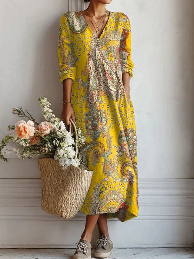 The Sienna Flow Midi Dress - Statement Collection