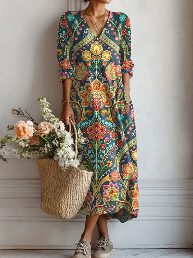 The Sienna Flow Midi Dress - Statement Collection