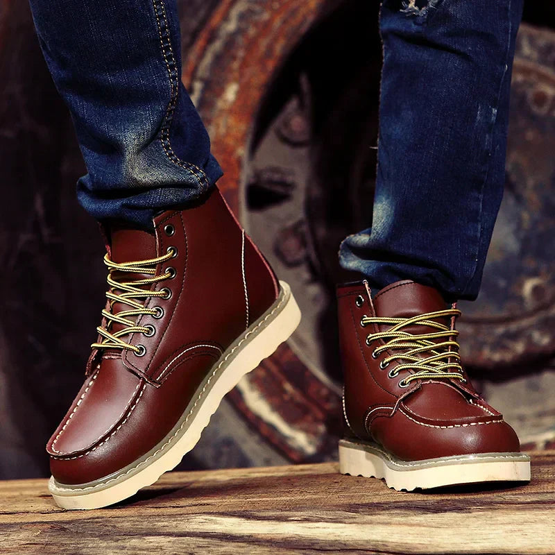 Muller™ – Bottes en Cuir Véritable Rétro