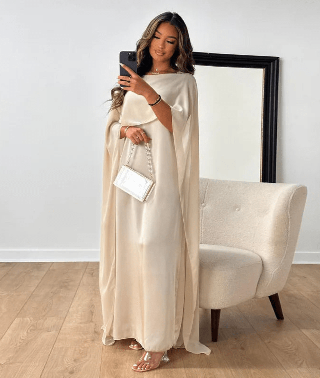 Tayna – Draped Sleeve Abaya