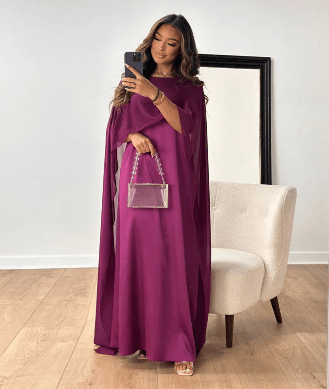 Tayna – Draped Sleeve Abaya