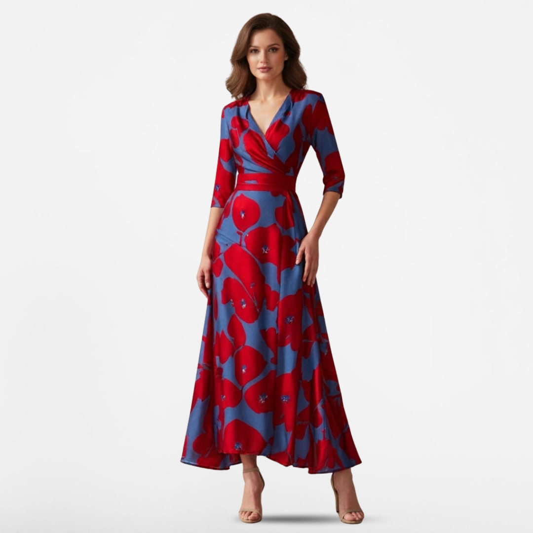VIVIAN™ - STYLISH ELEGANT PRINT DRESS