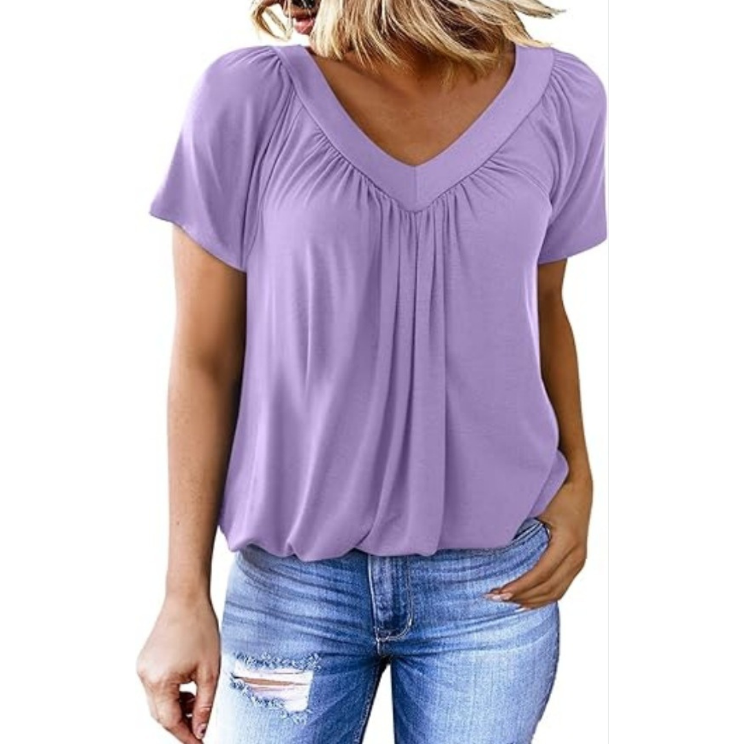 KATHLEEN™ - Casual V-Neck Top
