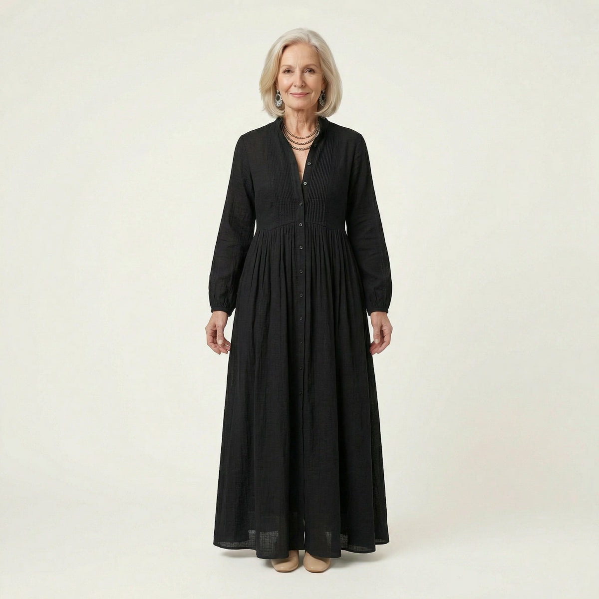 Relira Linen-Look Dress