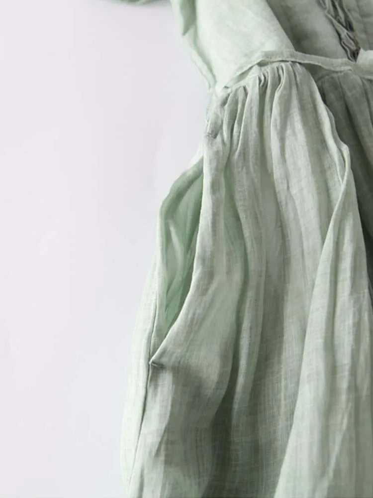 Laureen | Stylish Linen-Look Dress