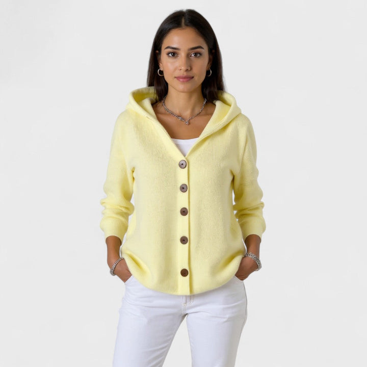 Marina | Cardigan en tricot à capuche tendance