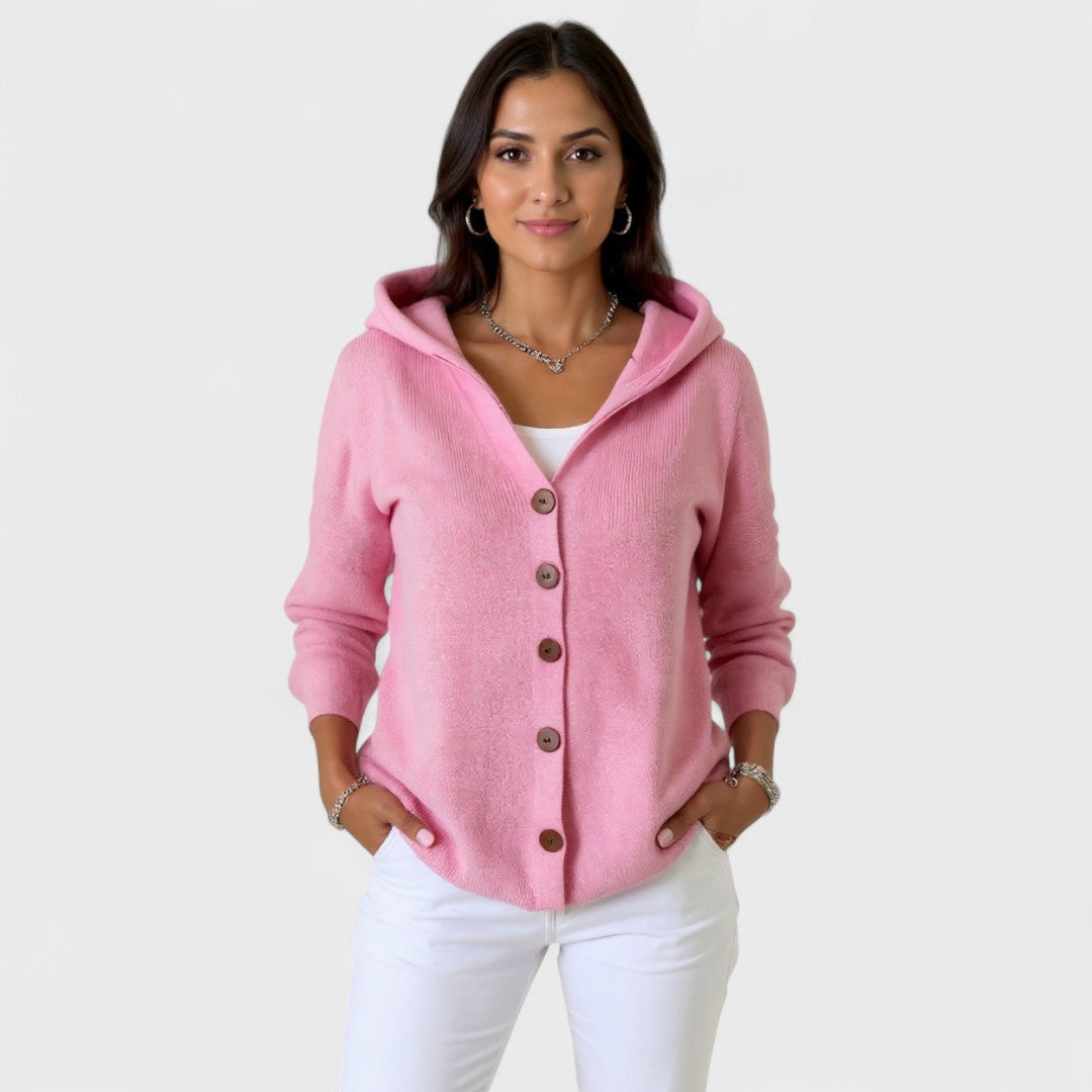 Marina | Cardigan en tricot à capuche tendance
