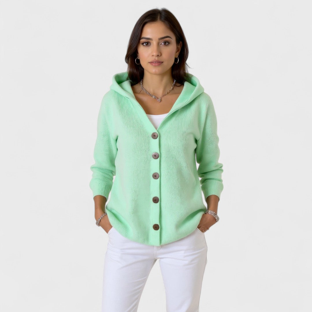 Marina | Cardigan en tricot à capuche tendance