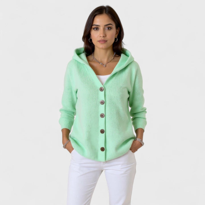 Marina | Cardigan en tricot à capuche tendance