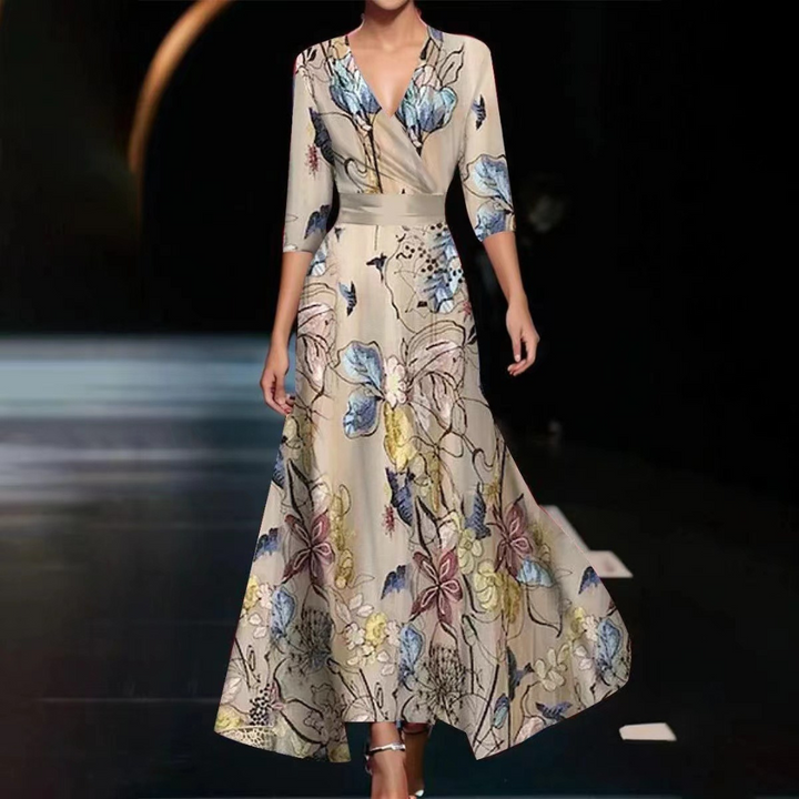 VIVIAN™ - STYLISH ELEGANT PRINT DRESS