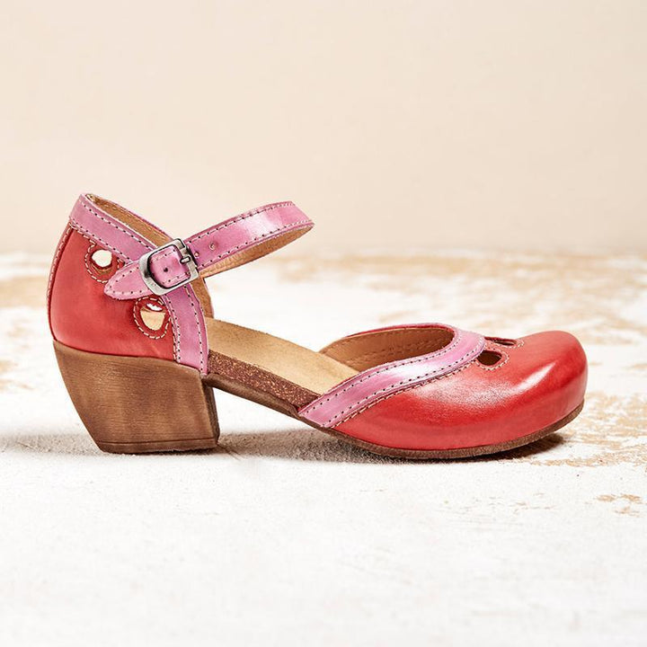 Laisy - Orthopedic sandals with a low heel