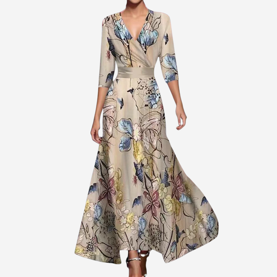 VIVIAN™ - STYLISH ELEGANT PRINT DRESS