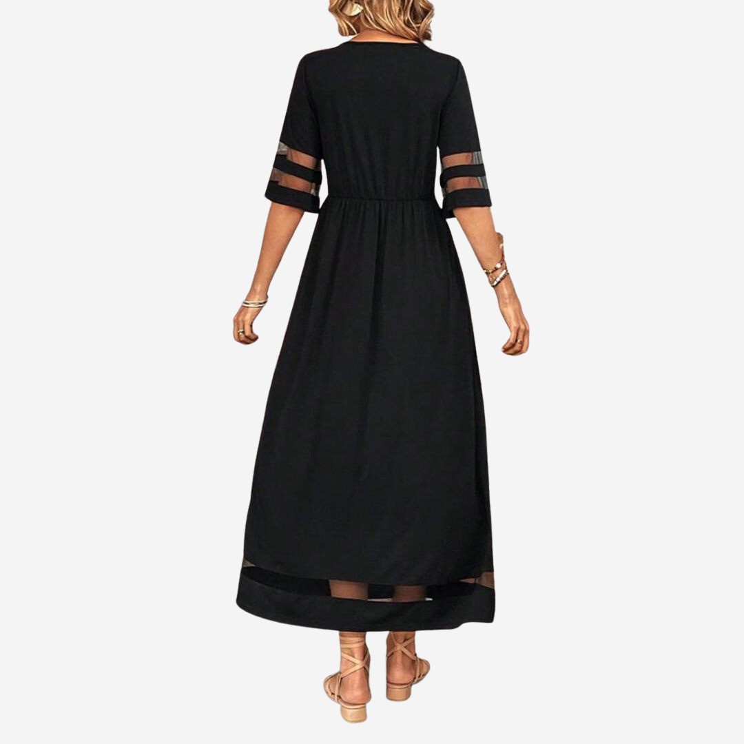 Aubrey™ – Flattering Tummy-Smoothing Midi Dress