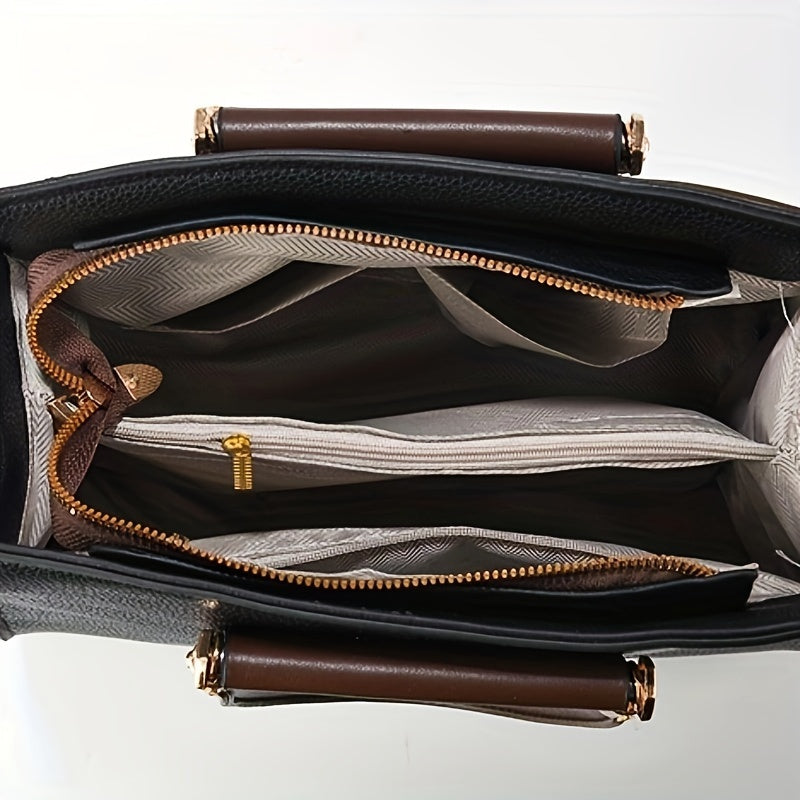 Luna - Elegant 3-Piece Vegan Leather Bag Set