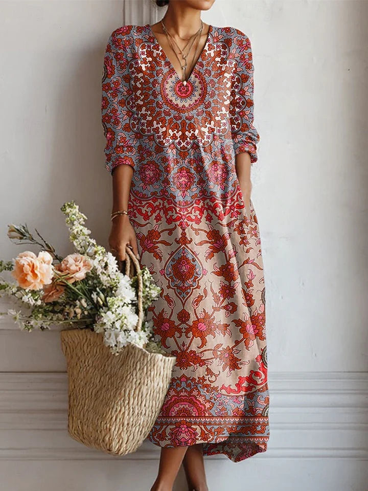 The Sienna Flow Midi Dress - Statement Collection